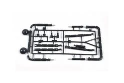 0115255 | Tamiya Wild Willy 2 Black Body Roll Bars & Spot Light (Parts Bag K)