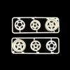 0555067 | Tamiya Hornet, Frog & Grasshopper White Rear Rims (Parts Bag R)