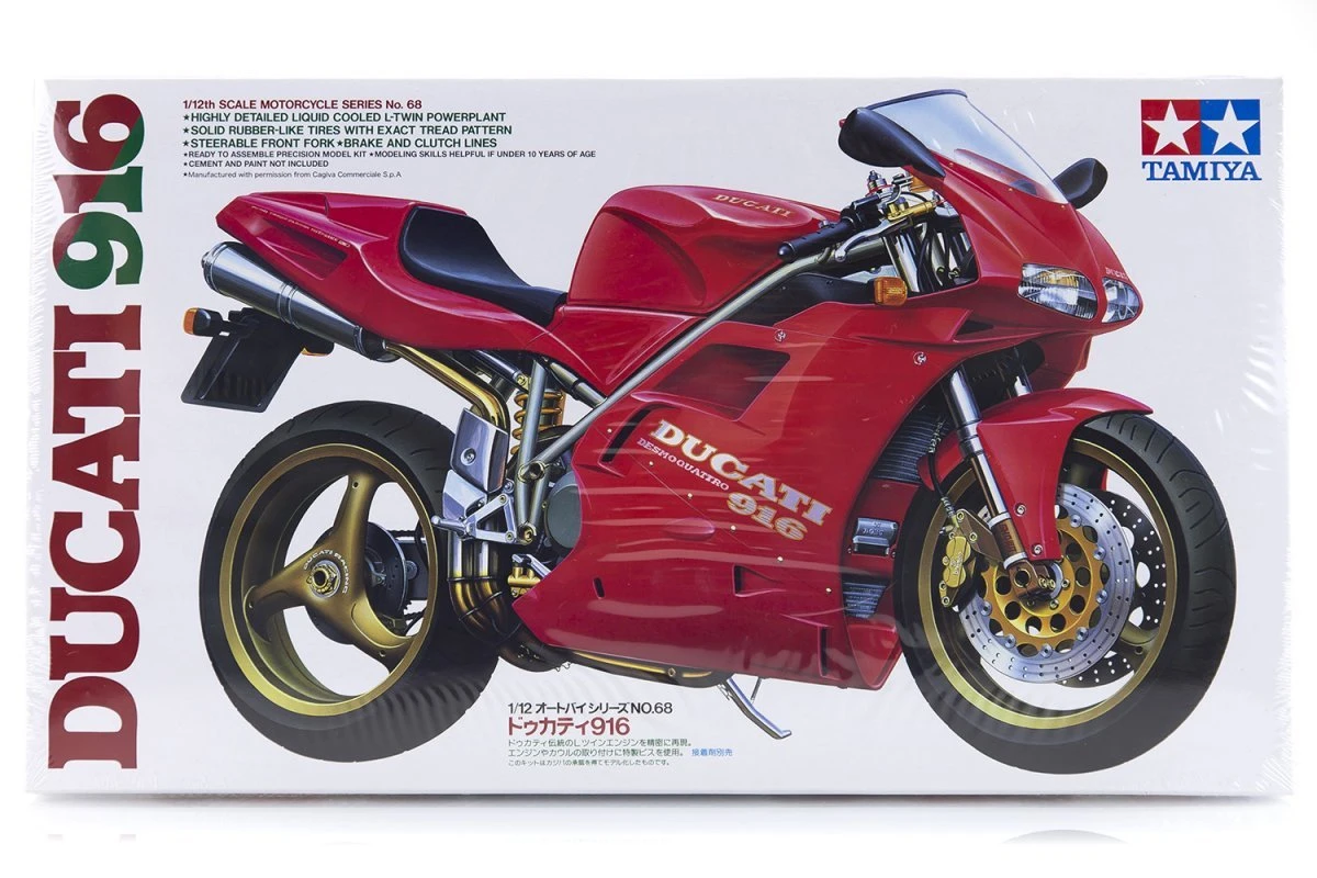 14068 | Tamiya 1/12 Ducati 916 Motorcycle Plastic Model Kit 3 14068 | Tamiya 1/12 Ducati 916 Motorcycle Plastic Model Kit