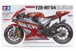 14100 | Tamiya 1/12 Yamaha YZR-M1 04 No.7/No.33 Motorcycle Plastic Model Kit