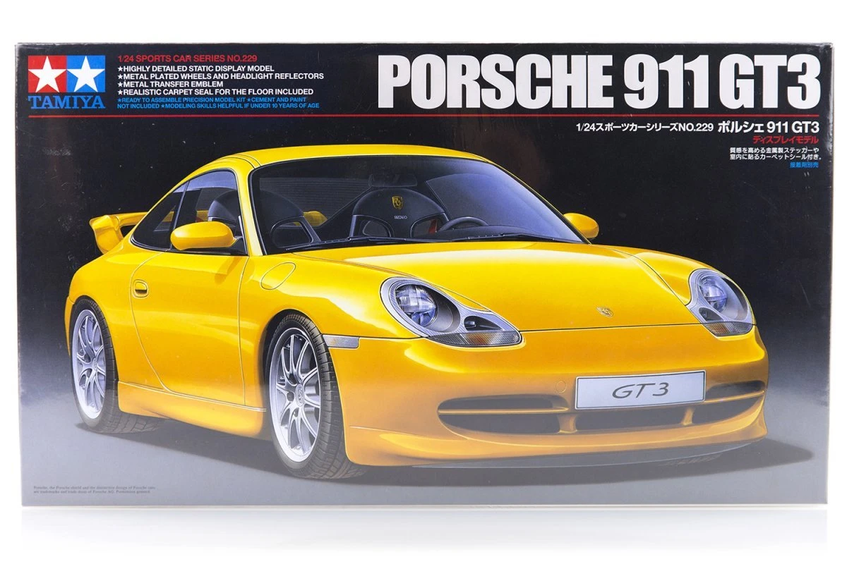 24229 | Tamiya 1/24 Porsche 911 GT3 Scaled Plastic Model Kit 3 24229 | Tamiya 1/24 Porsche 911 GT3 Scaled Plastic Model Kit
