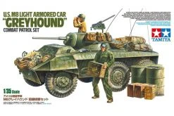 25196 | Tamiya 1/35 U.S. M8 Greyhound Light Armored Car Scaled Plastic Model Kit