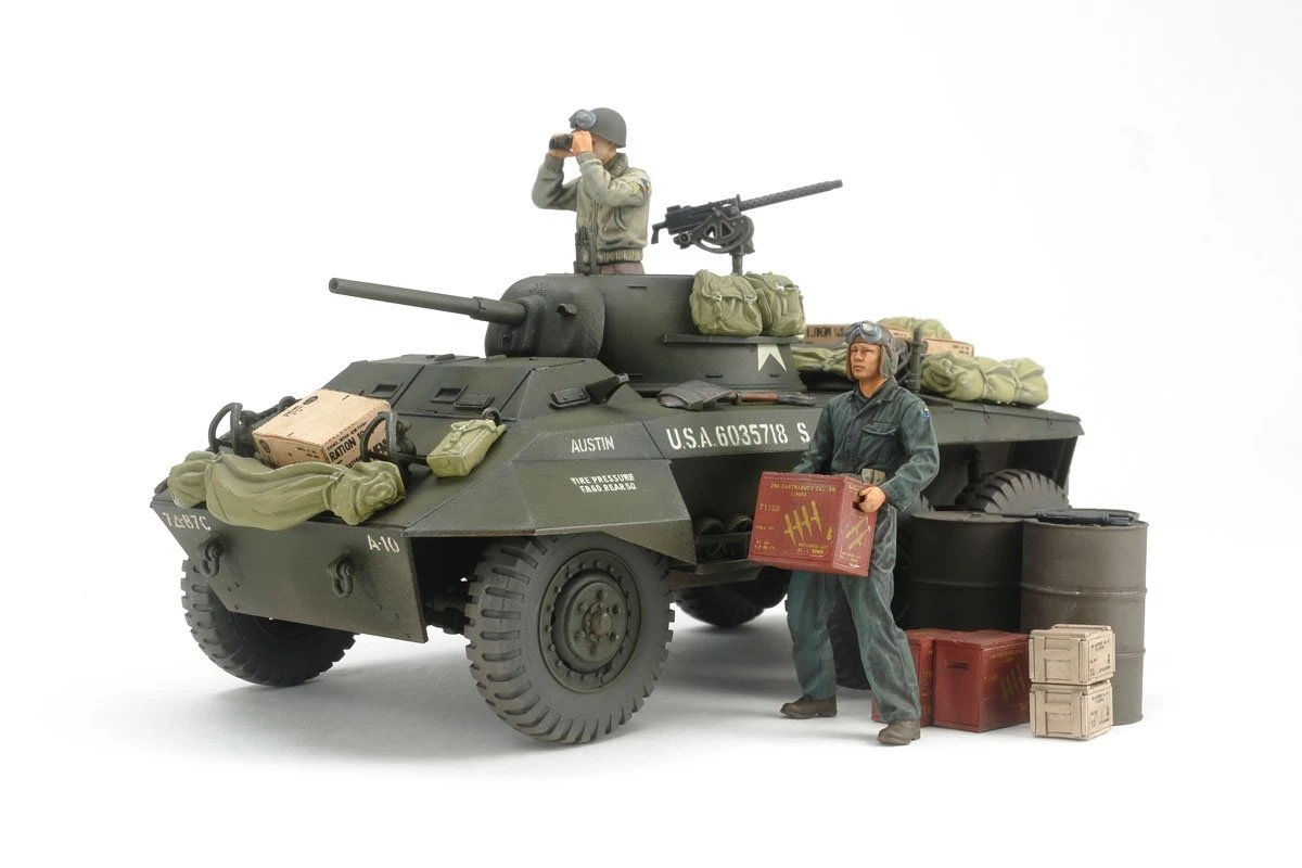 25196 | Tamiya 1/35 U.S. M8 Greyhound Light Armored Car Scaled Plastic Model Kit 4 25196 | Tamiya 1/35 U.S. M8 Greyhound Light Armored Car Scaled Plastic Model Kit - Image 2
