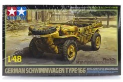 32506 | Tamiya 1/48 German Schwimmwagen Type 166 (Pkw.K2s) Scaled Plastic Model Kit