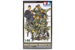 32512 | Tamiya 1/48 German WWII Infantry Set Scaled Plastic Model Kit