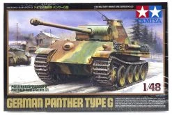 32520 | Tamiya 1/48 German Panzerkampfwagen (Sk.Kfz. 171) Type G Panther Tank Scaled Plastic Model Kit
