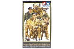 32526 | Tamiya 1/48 British WWII Infantry Set (European Campaign) Scaled Plastic Model Kit