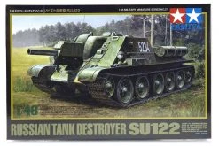 32527 | Tamiya 1/48 Russian SU-122 Tank Destroyer Scaled Plastic Model Kit