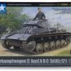 32570 | Tamiya 1/48 German Panzerkampfwagen II Ausf. A/B/C (Sd.Kfz) French Campaign Tank Scaled Plastic Model Kit