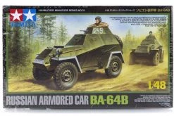 32576 | Tamiya 1/48 Russian BA-64B Armored Car Scaled Plastic Model Kit