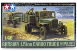 32577 | Tamiya 1/48 Russian 1941 Cargo 1.5 Ton Truck Scaled Plastic Model Kit