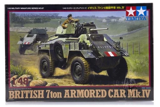 32587 | Tamiya 1/48 British 7 Ton Armored Car Mk.IV Scaled Plastic Model Kit -Tamila Model Shop TAM 32587 00 1200x800 1