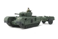 32594 | Tamiya 1/48 British Churchill (Mk.VII) Crocodile Tank Scaled Plastic Model Kit