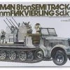 35050 | Tamiya 1/35 German 8 Ton Half-Track W/ 20mm Flakvierling (Sd.Kfz7/1) Scaled Plastic Model Kit -Tamila Model Shop TAM 35050 00 1200x800 1