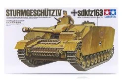 35087 | Tamiya 1/35 German Sturmgeschutz IV Sd.Kfz. 163 Tank Scaled Plastic Model Kit