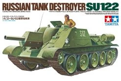 35093 | Tamiya 1/35 Russian SU-122 Tank Destroyer Scaled Plastic Model Kit
