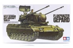 35099 | Tamiya 1/35 German (West) Anti-Aircraft Flakpanzer Gepard Tank Scaled Plastic Model Kit