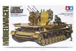 35101 | Tamiya 1/35 German Flakpanzer IV Modelwagen Self-Propelled Anti-Aircraft Gun Scaled Plastic Model Kit