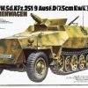 35147 | Tamiya 1/35 German Kanonenwager Ausf.D Half-Track W/ 7.5cm Kwk37L/24) Scaled Plastic Model Kit -Tamila Model Shop TAM 35147 00 1200x800 1