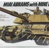 35158 | Tamiya 1/35 U.S. M1A1 Abrams Tank W/ Mine Plow Scaled Plastic Model Kit -Tamila Model Shop TAM 35158 00 1200x800 1