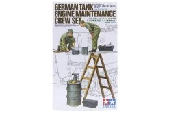 35180 | Tamiya 1/35 German Tank Engine Maintenance Crew Set Scaled Plastic Model Kit