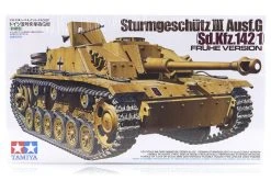 35197 | Tamiya 1/35 German Sturmgeschutz III Ausf. G Fruhe Version (Sd.Kfz. 142/1) Fruhe Version Self-Propelled Gun Scaled Plastic Model Kit