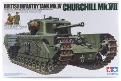 35210 | Tamiya 1/35 British Churchill (Mk.VII) Infantry Tank Scaled Plastic Model Kit