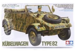 35213 | Tamiya 1/35 German Pkw. Kubelwagen Type 82 Truck Scaled Plastic Model Kit