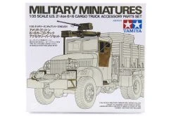 35231 | Tamiya 1/35 U.S. 2-1/2 Ton 6x6 Cargo Truck Accessory Parts Set Scaled Plastic Model Kit