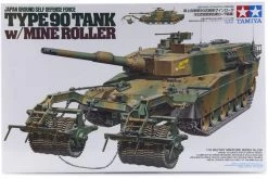 35236 | Tamiya 1/35 Japanese Type 90 Tank W/ Mine Roller Scaled Plastic Model Kit