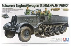35239 | Tamiya 1/35 German Schwerer Zugkraftwagen 18 Ton Famo Half-Track (Sd.Kfz.9) Scaled Plastic Model Kit