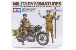 35316 | Tamiya 1/35 British BSA M20 Motorcycle W/ Military Police Set Scaled Plastic Model Kit