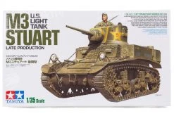 35360 | Tamiya 1/35 U.S. M3 Stuart Late Production Tank Scaled Plastic Model Kit