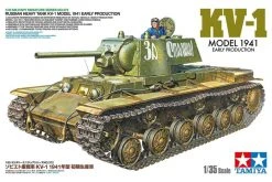 35372 | Tamiya 1/35 Russian 1941 KV-1 Heavy Tank Early Production Scaled Plastic Model Kit