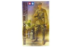 36310 | Tamiya 1/16 German WWII Africa Corps Wehrmacht Tank Crewman Scaled Plastic Model Kit