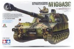 37022 | Tamiya 1/35 German Bundeswehr M109A3G Self-Propelled Howitzer Scaled Plastic Model Kit