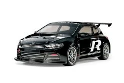 47452 | Tamiya 1/10 TT-01E Volkswagen Scirocco GT Electric On Road RC Car Kit - Black