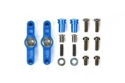 54574 | Tamiya TT-02 Blue Aluminium Steering Rack Set W/ Bearings