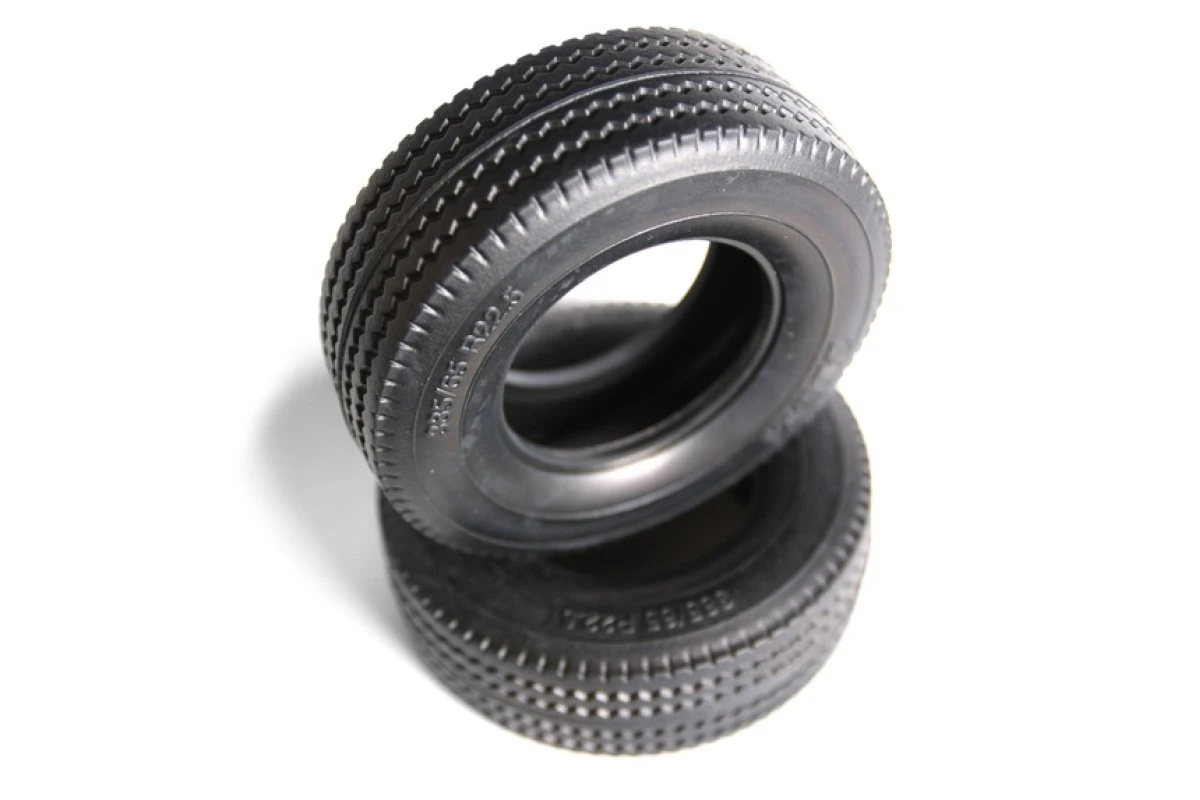 56528 | Tamiya 1/14 1.7" Truck Front Hard Rubber Tyres 2Pcs 4 56528 | Tamiya 1/14 1.7" Truck Front Hard Rubber Tyres 2Pcs - Image 2