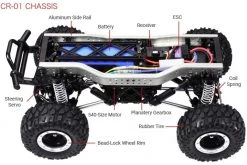 58414 | Tamiya 1/10 CR-01 Mercedes Benz Unimog Electric Off Road RC Rock Crawler Kit -Tamila Model Shop TAM 58414 06 1200x800 1