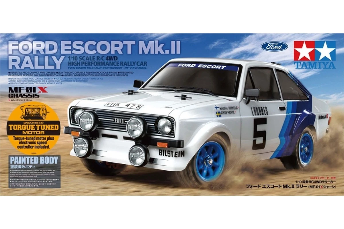 58687 | Tamiya 1/10 MF-01X Ford Escort MK.II Rally Electric RC Car Kit 12 58687 | Tamiya 1/10 MF-01X Ford Escort MK.II Rally Electric RC Car Kit - Image 10