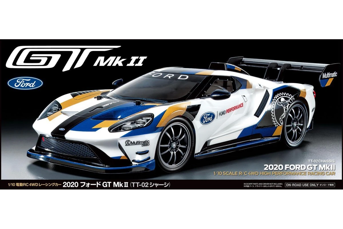 58689 | Tamiya 1/10 TT-02 Ford GT MK II 2020 Electric On Road RC Car Kit 7 58689 | Tamiya 1/10 TT-02 Ford GT MK II 2020 Electric On Road RC Car Kit - Image 5