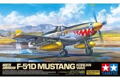 60328 | Tamiya 1/32 North American Korean War F-51D Mustang Scaled Plastic Model Kit