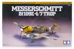 60755 | Tamiya 1/72 Messerschmitt Bf109 E-4/7 Trop Fighter Scaled Plastic Model Kit