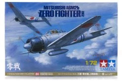 60780 | Tamiya 1/72 Mitsubishi A6M2b Zeke Zero Fighter Scaled Plastic Model Kit