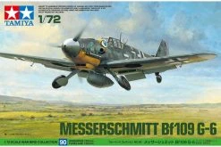 60790 | Tamiya 1/72 Messerschmitt Bf109 G-6 Fighter Scaled Plastic Model Kit