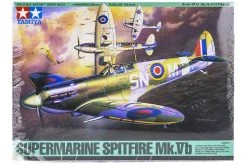 61033 | Tamiya 1/48 Supermarine Spitfire Mk.Vb Fighter Scaled Plastic Model Kit