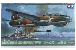 61049 | Tamiya 1/48 Mitsubishi Isshikirikko Type 11 Betty Bomber Scaled Plastic Model Kit