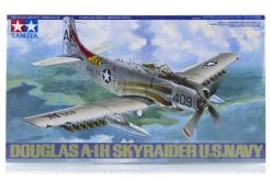 61058 | Tamiya 1/48 Douglas A-1H Skyraider U.S. Navy Fighter Scaled Plastic Model Kit