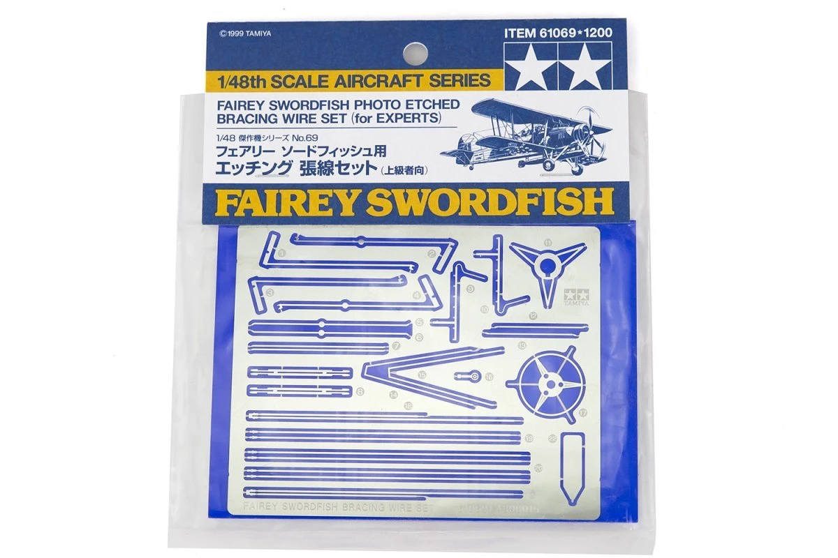 61069 | Tamiya 1/48 Fairey Swordfish Photo Etched Grille Set 3 61069 | Tamiya 1/48 Fairey Swordfish Photo Etched Grille Set